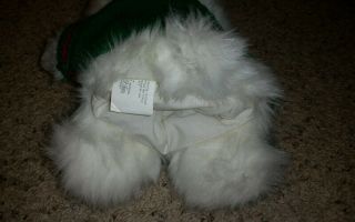 Dayton Hudson 1989 Christmas Sweater White Miss Bear Puppet 12 