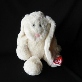 Ty Attic Treasures Velvet Ivory Bunny Rabbit Plush Soft
