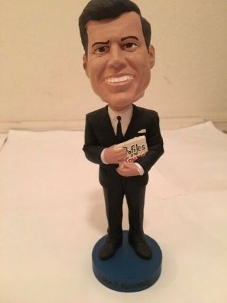 John F.  Kennedy Hard To Find Bobble Head - Two Hands On Profiles In Courage