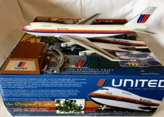 Rare Nib Inflight200 United Airlines 747 - 100 Saul Bass W/gear & Stand If7410115