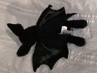 Jellycat Plush BARTY BAT Black Stuffed Animal Satin Wings 4