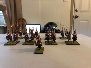 28mm Napoleonic French Cavalry,  Imperial Guard Dutch Lancers,  2nd Sq.  2nd Lancer