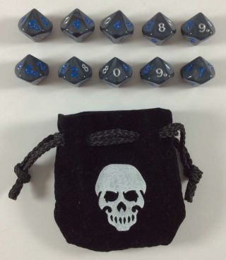 White Wolf World Of Darkness Revised Dice Set Nm