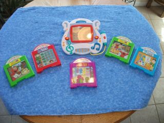 2002 Mattel Learn Through Music System 89452 W/ 4 Cartridges