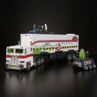 Transformers X Ghostbusters Optimus Prime Ecto - 35 2019 Sdcc Exclusive