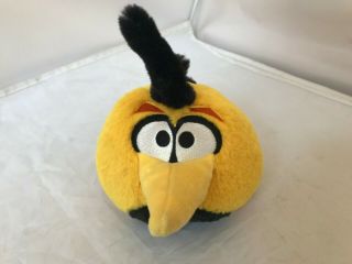 Angry Birds Bubbles 5 " Plush Yellow Orange With Sounds Euc
