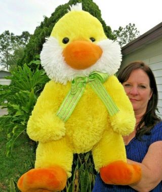 Large Kids Of America Yellow Duck Soft Plush Stuffed Animal Doll