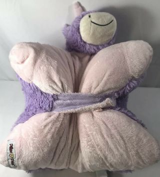 Pillow Pets Unicorn Purple And Pink Plush Small 18 X 20”