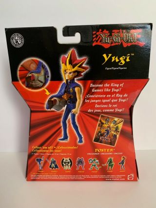 2002 Mattel Yu - Gi - Oh YUGI Action Figure.  - with Poster.  - RARE 5