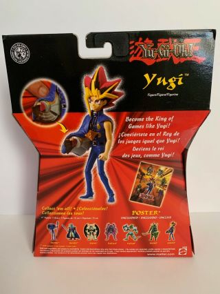 2002 Mattel Yu - Gi - Oh YUGI Action Figure.  - with Poster.  - RARE 6