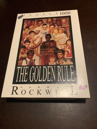 Norman Rockwell The Golden Rule 1000 Piece Puzzle Fink & Company