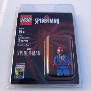 San Diego Comic Con 2019 Exclusive Lego Spider - Man Ps4 Figure Marvel Sdcc