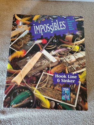 Bepuzzled Impossibles Jigsaw Puzzle Hook Line And Sinker 750 Piece