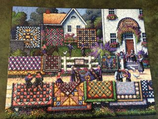 Dowdle Amish Quilts 500 Pc Jigsaw Puzzle Complete
