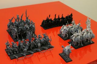 Bretonnia Army - Questing Knights - Damsel - Men - At - Arms - Archers