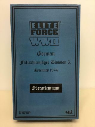Bbi Elite Force Wwii German Fallschirmjager Div 5 Ardennes 1944 - Oberstleutnant