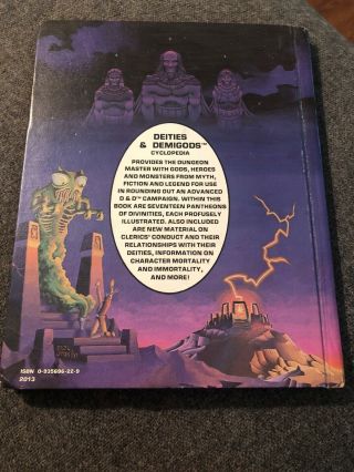 Deities & Demigods 144 Pages Advanced Dungeons and Dragons 2