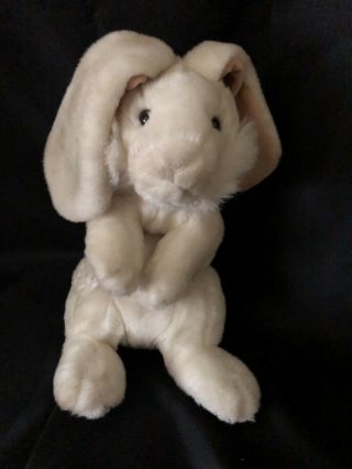 Gund White Cream Tan Floppy Bunny Rabbit Plush Realistic Long Lop Ears 12 " 43939
