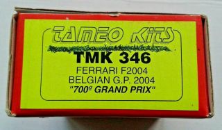 Tameo Kits 1/43 - Ferrari F2004 Belgian Gp 