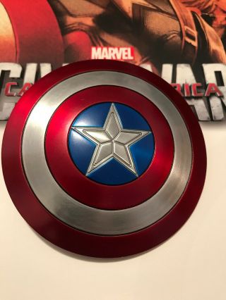 Hot Toys 1/6 Mms 350 - Captain America Civil War - Shield Diecast Marvel