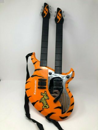 Kawasaki Keytar Double Neck Toy Electric Guitar 1998 Dsi W Strap