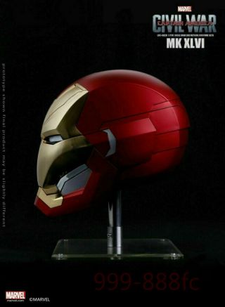 Iron Man Mark MK46 Helmet Captain America Civil War Automatic Mask Marvel 1/1 3
