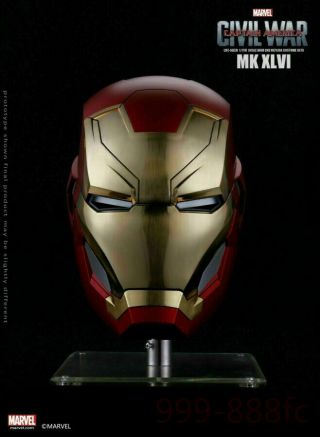 Iron Man Mark MK46 Helmet Captain America Civil War Automatic Mask Marvel 1/1 4