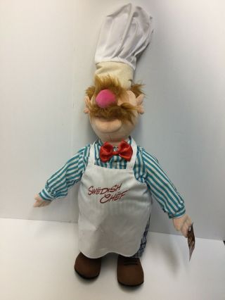 24 " Muppets Swedish Chef Plush Stuffed Doll By Sababa Toy 2004 The Muppets W Tag