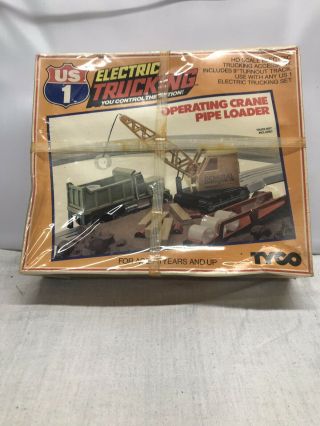 Tyco Us 1 Electric Trucking Operating Crane Pipe Loader 3410 Ho Scale