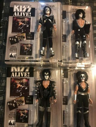Kiss - - Alive - - 8 Inch Figures / Set Of 4