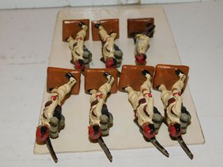 Old 1980s,  Egyptian Army Infantry,  Unknown Regiment Marching w/Officer,  7 Pc Set 8