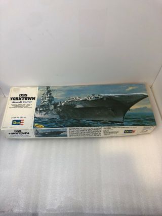 Revell Us.  S.  Yorktown Aircraft Carrier Kit H - 446 1/547 Scale 1975 Issue Factory