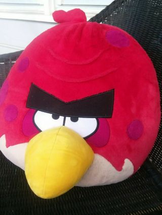 Giant Jumbo Big Red Angry Birds Stuffed Plush Pillow No Sound