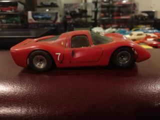 Rare Vintage K&B Aurora Ferrari Slot Car 1/32 Scale Red 4