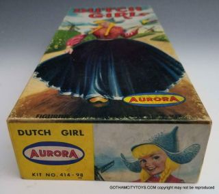 1957 ca NMIB Aurora DUTCH GIRL - Model Kit 414 - 98 COMPLETE in BAG 6