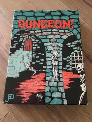 Dungeon Game Of Fantastic Adventure Vintage 1975 Board