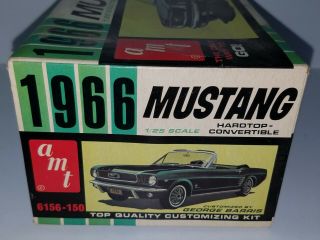 1/25 Amt Tasca 1966 Ford Mustang Unsealed Model Kit No.  6156 - 150