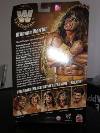 Ultimate Warrior WWF Legends Series 6 Rare 2011 Mattel WWE 2