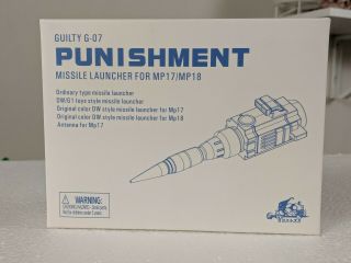 Transformers Guilty G - 07 Punishment Missile Launcher Mp17 / Mp18 Prowl,