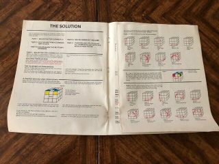 Rubik ' s Cube The Ideal Solution book 1981 2