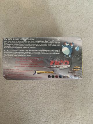 Pokemon Neo Genesis Unlimited Booster Box 36 Packs WOTC 5