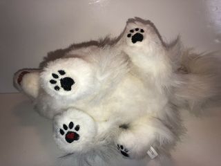Katy Co White Samoyed American Eskimo Spitz Jointed Plush Dog Stuffed 3