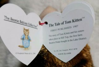TY BEANIES ☆ THE TALE OF TOM KITTEN ☆ UK EXCLUSIVE ☆ BEATRIX POTTER ☆ 2006 MWMTS 4