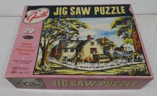 Vtg Whitman Guild " Harbor View " 304 Pc Jigsaw Puzzle 18 " X 14 "
