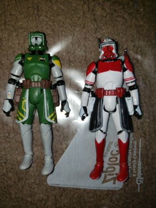 Star Wars The Black Series Clone Commander Doom And Clone Commander Thorn Loose