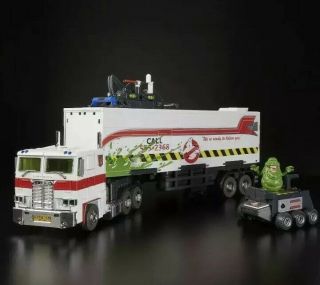2019 Sdcc Hasbro Transformers & Ghostbusters Ectotron (optimus Prime) & Backpack