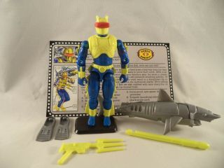 Gijoe 1992 Cobra Underwater Demolitions Eels 100 Complete W Filecard Gi G I Joe
