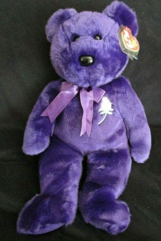 Ty Beanie Buddy Princess Bear 2000 Mwmt 14 " Long Very Soft Plush Animal