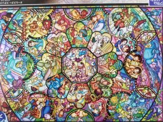 500pcs Disney Stained Art Puzzle,  All Star Stained Glass,  From Japan