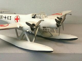 1:72 Scale Built Plastic Model Airplane Wwii German Cant Z 506 Medical Float Sea